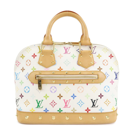 Louis Vuitton Monogram Multicolor Alma Hand Bag Blanc M92647  d