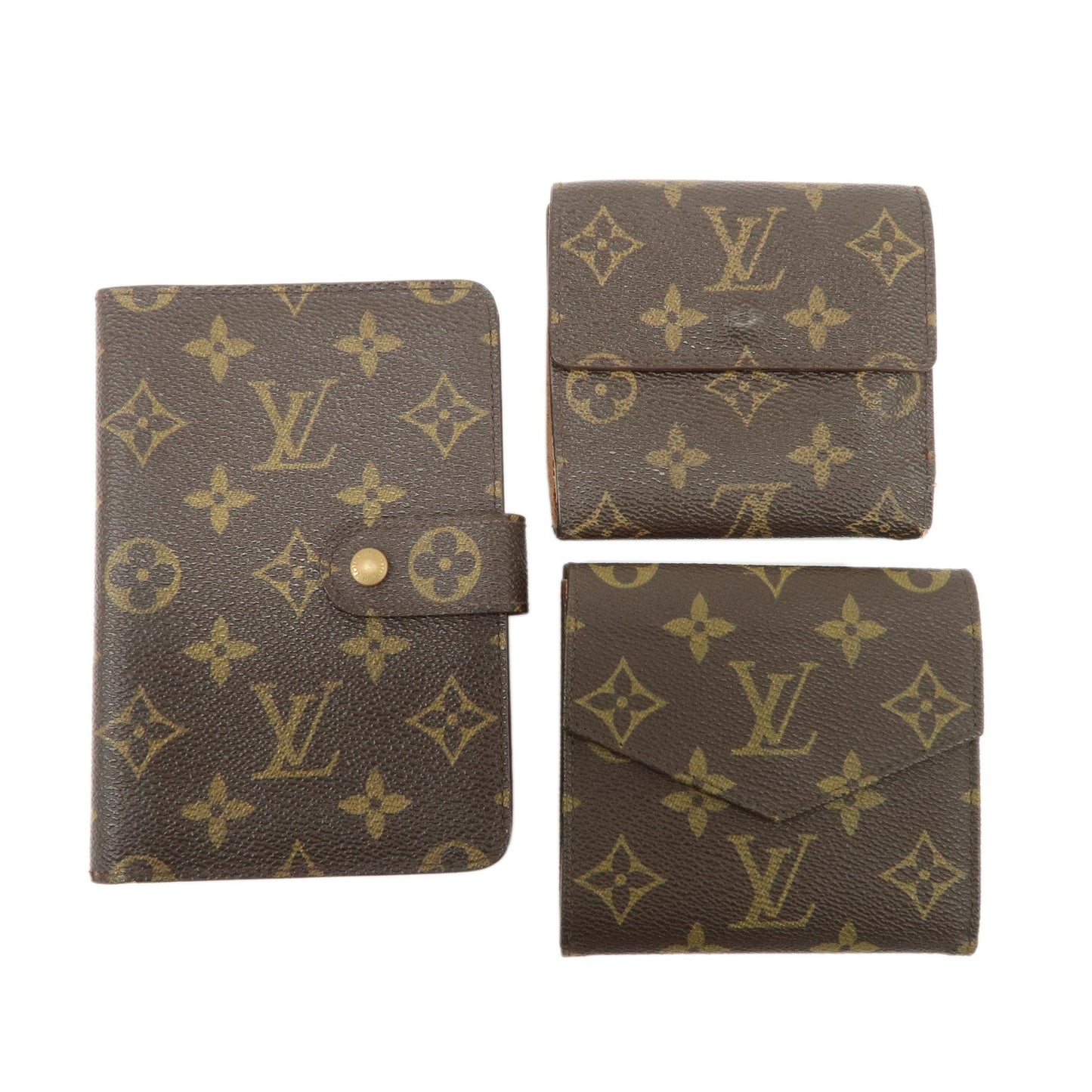 Louis Vuitton Monogram Set of 3 Wallet M61652 M61660 M61207  d