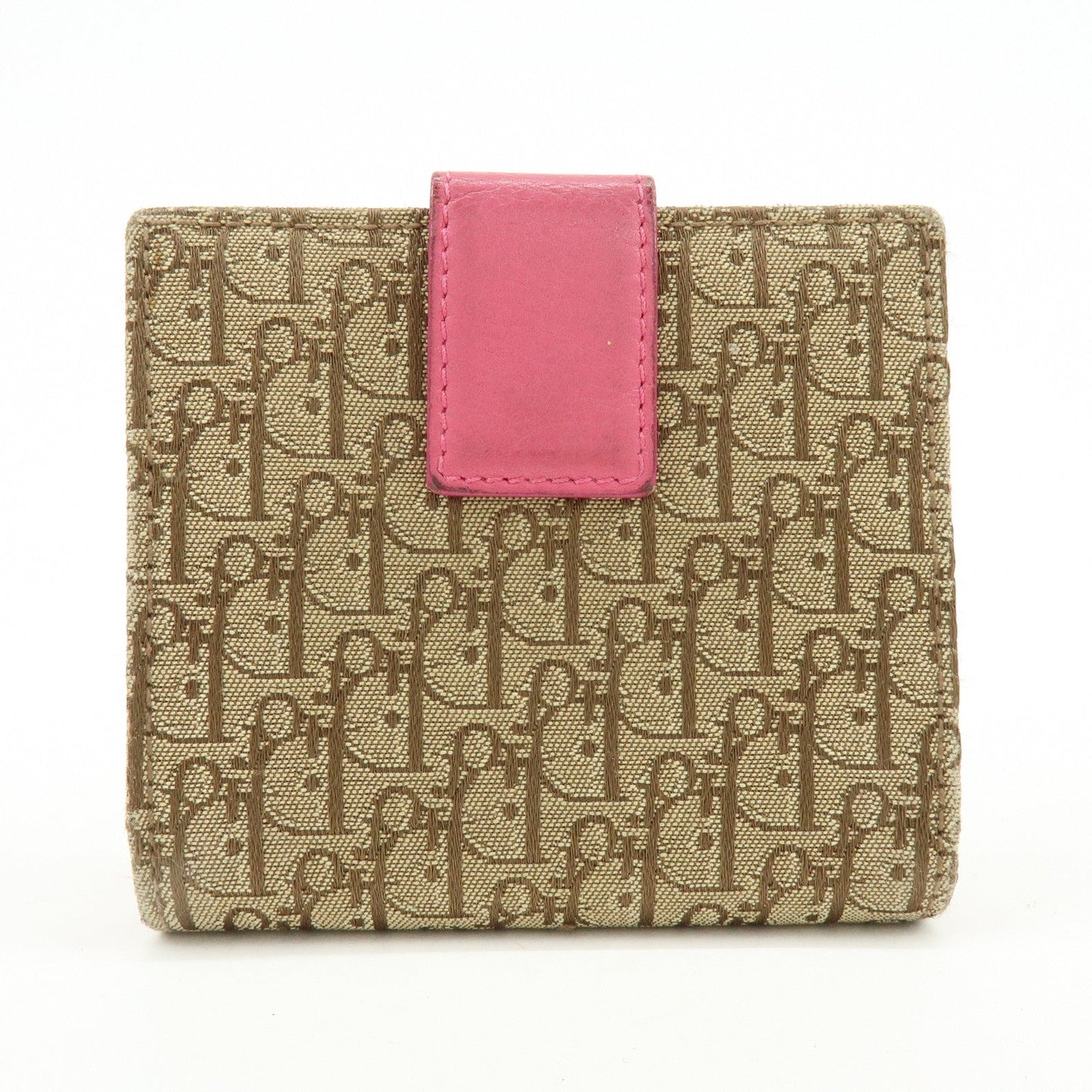 Christian Dior Street Chic Trotter Jaquard Canvas Leather Wallet