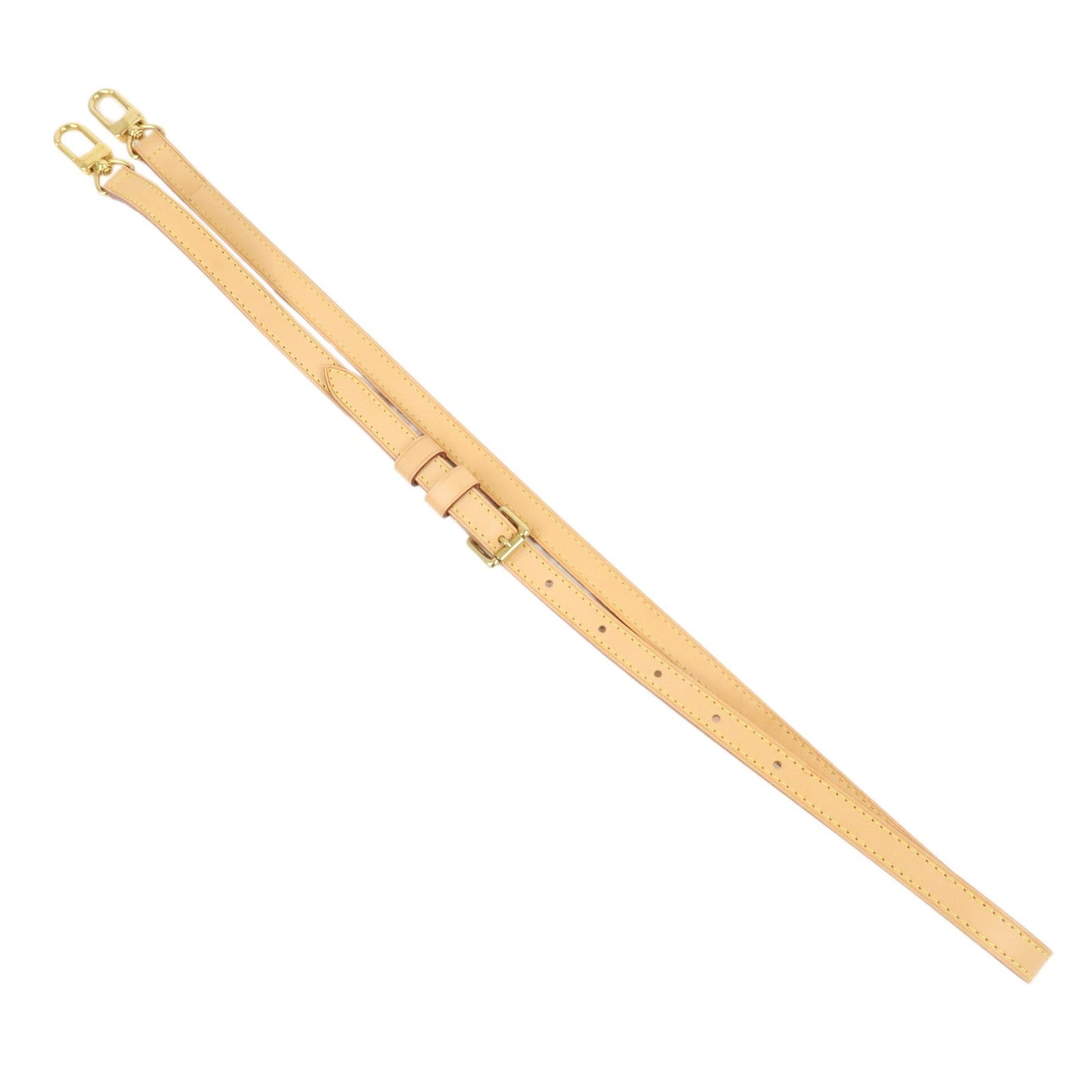 Louis Vuitton Leather Shoulder Strap 120cm 1.6cm Adjustable Natural J52312