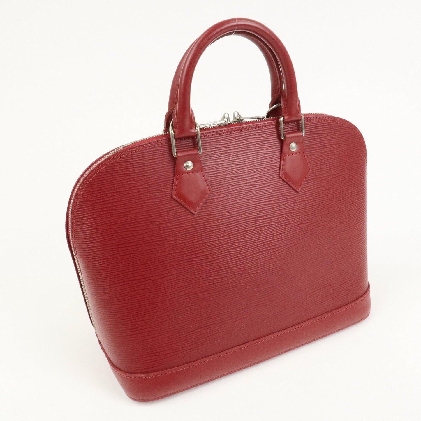 Louis Vuitton Epi Alma PM Leather Hand Bag Carmine M4058E