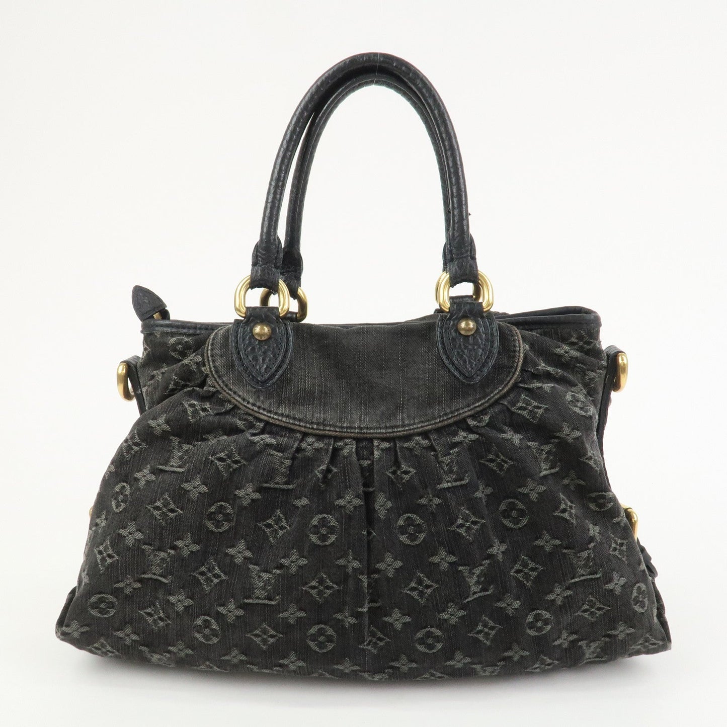 Louis Vuitton Monogram Denim Neo Cabby MM 2Way Bag Noir M95351