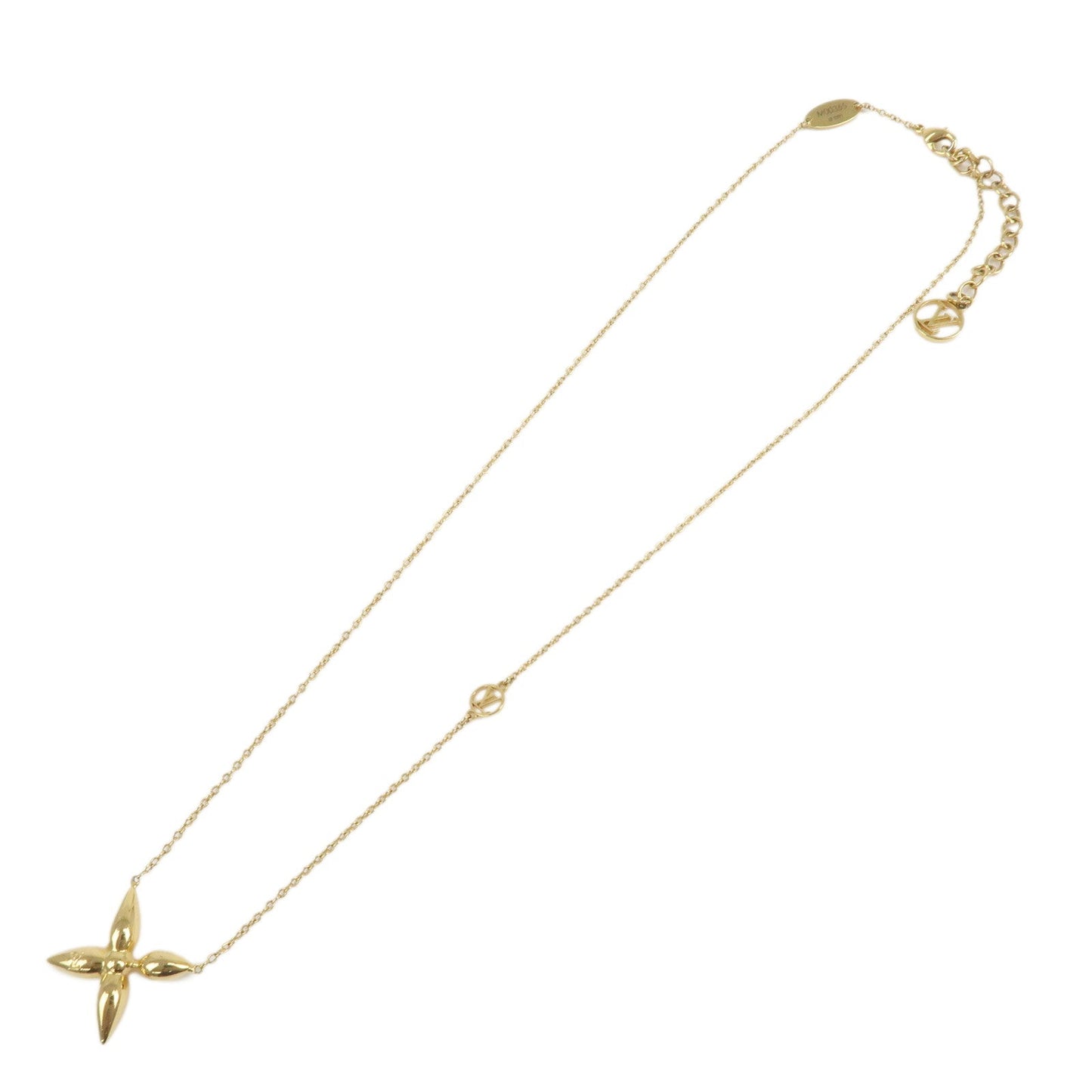Louis Vuitton Collier Louisette Monogram Flower Necklace M00365