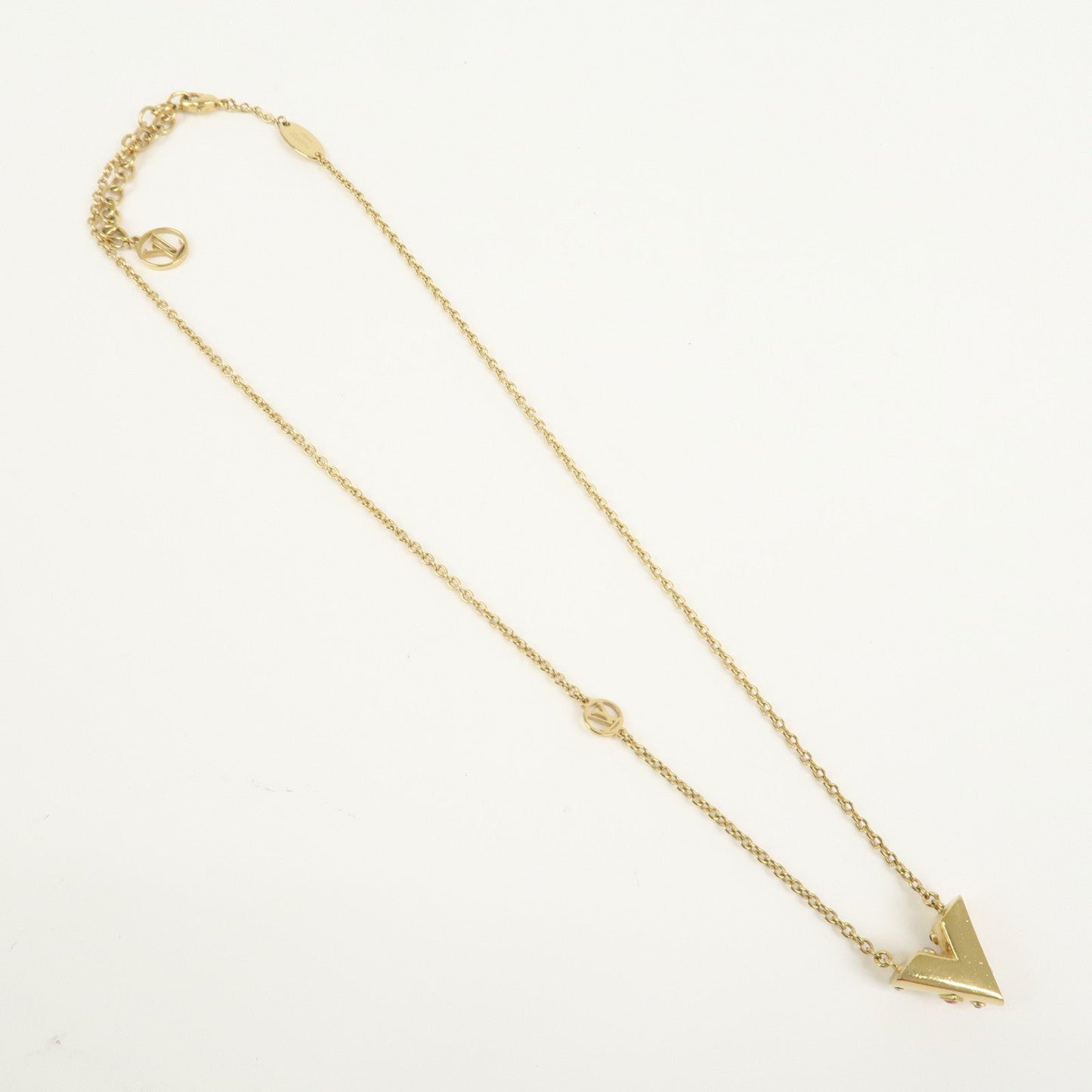Louis Vuitton Collier Essential V Planet Rhinestone Necklace M68920