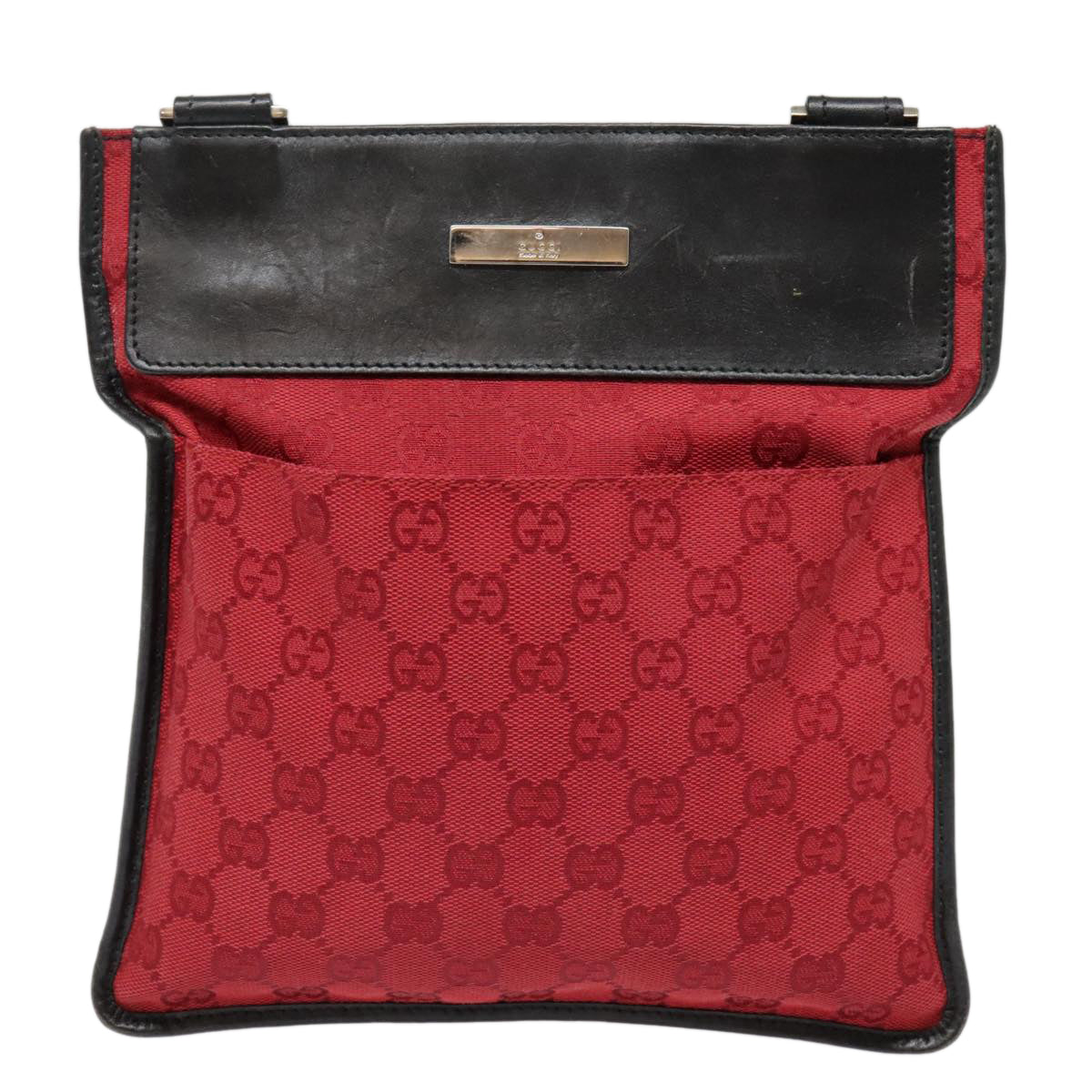 Gucci Red Canvas Shoulder Bag
