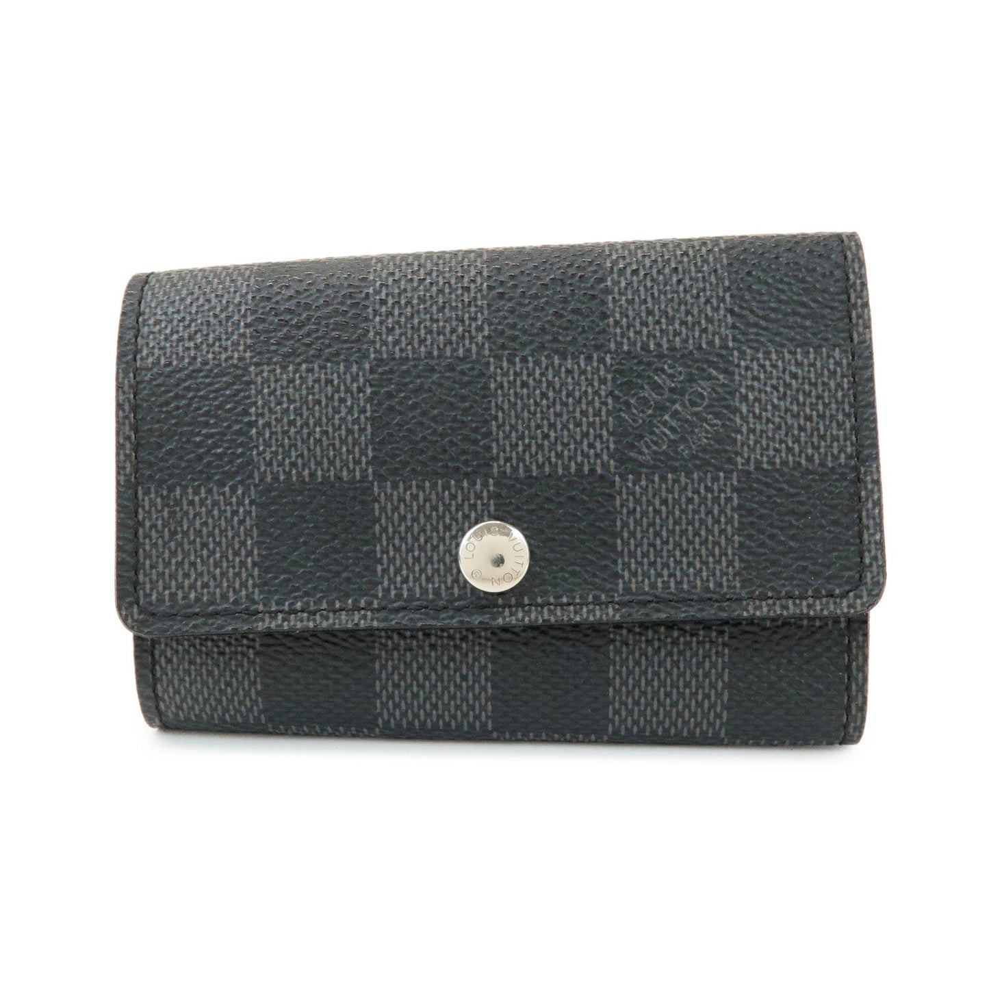 Louis Vuitton Damier Graphite Multicle 6 Key Case Gray Black N62662