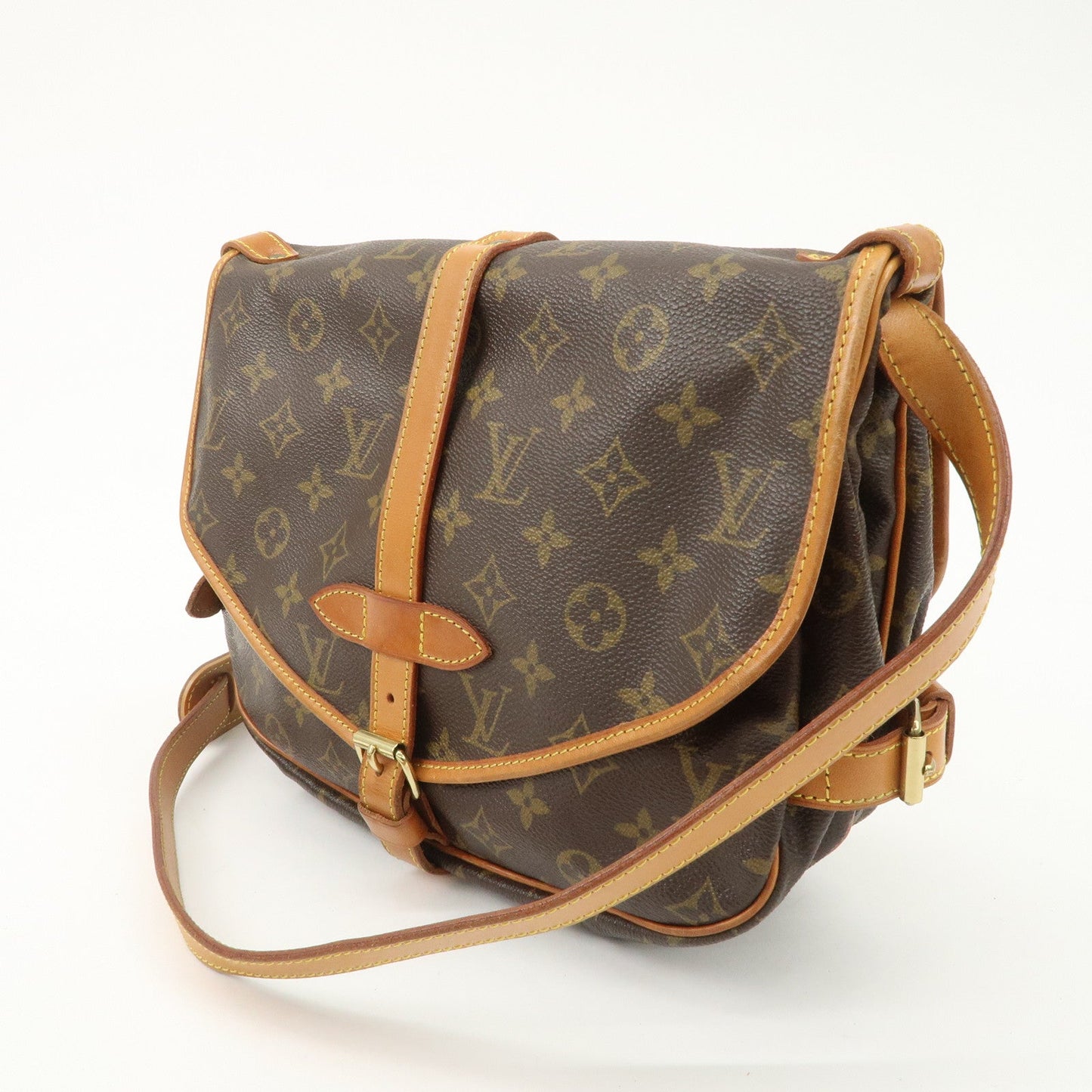 Louis Vuitton Monogram Saumur 30 Shoulder Bag Brown M42256  d