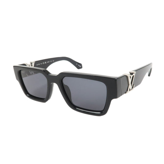 Louis Vuitton LV Sleek Square Plastic Sunglasses Black Z2178E