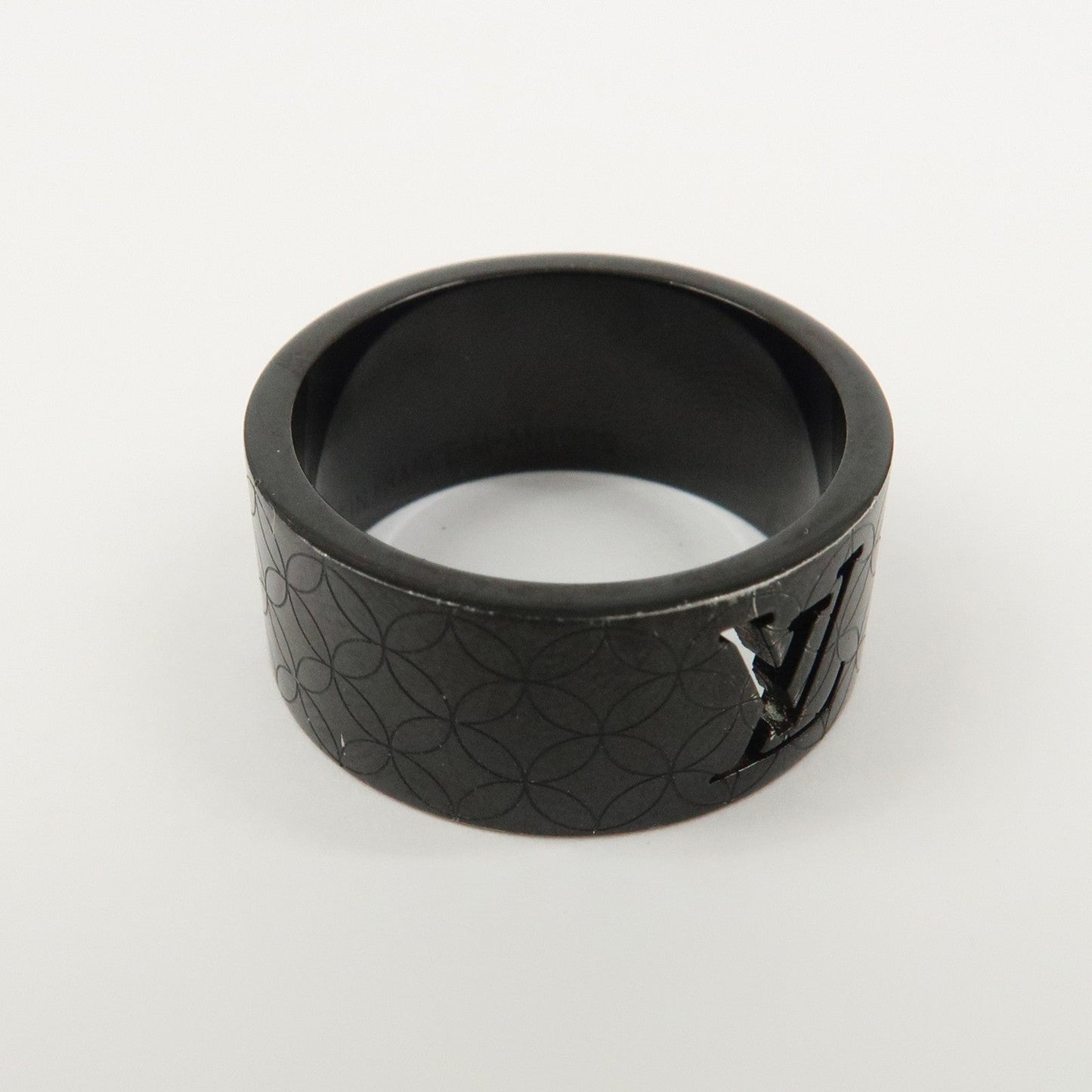 Louis Vuitton Burg Champs ??ys??es Metal Ring Black M66110