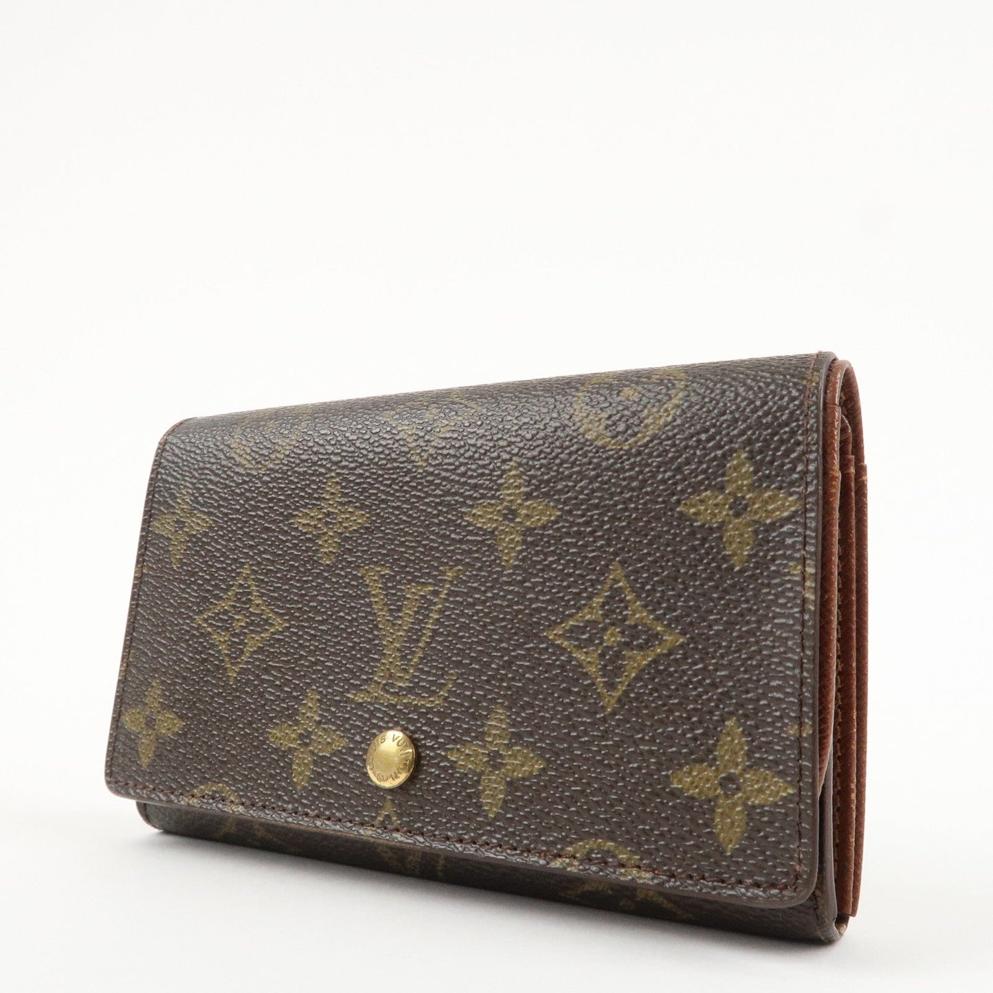 Louis Vuitton Monogram Porte Monnaie Billets Tresor Wallet M61730  d