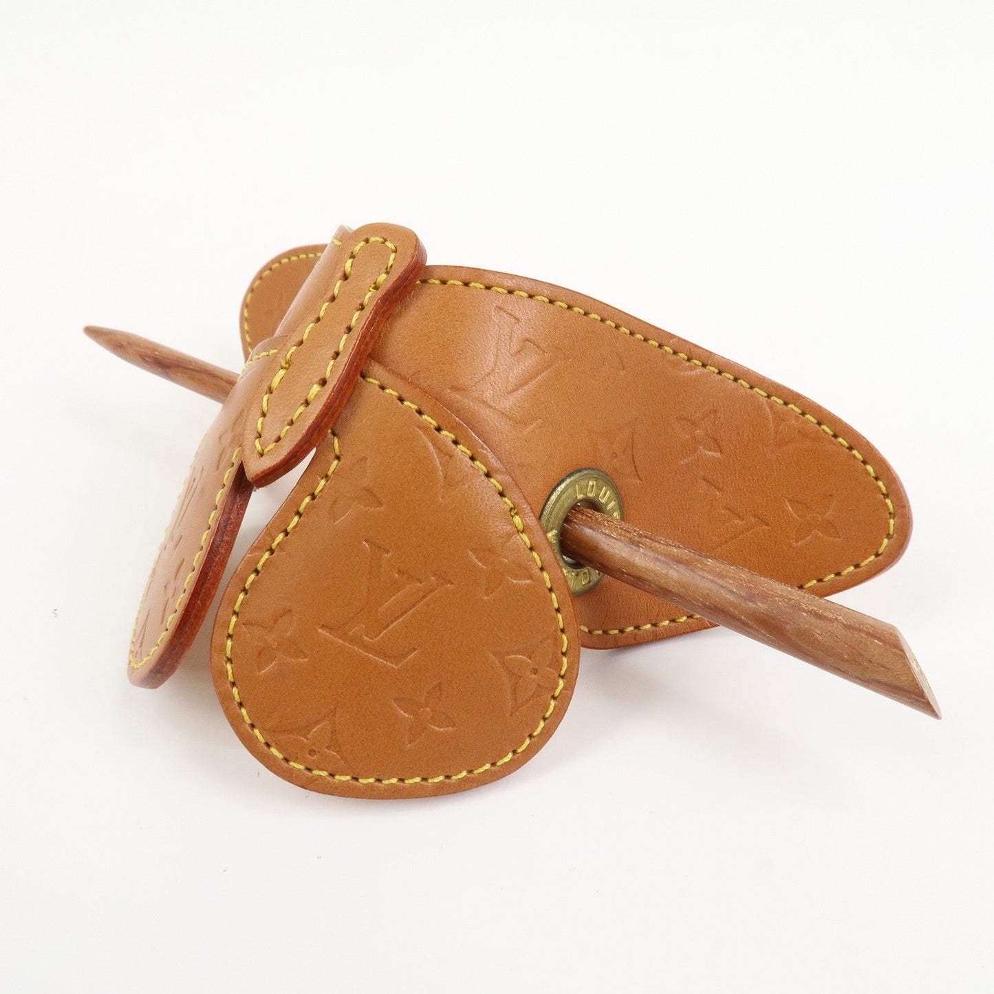 Louis Vuitton Conte de F????es Butterfly Barrette Hairpin Brown M92265