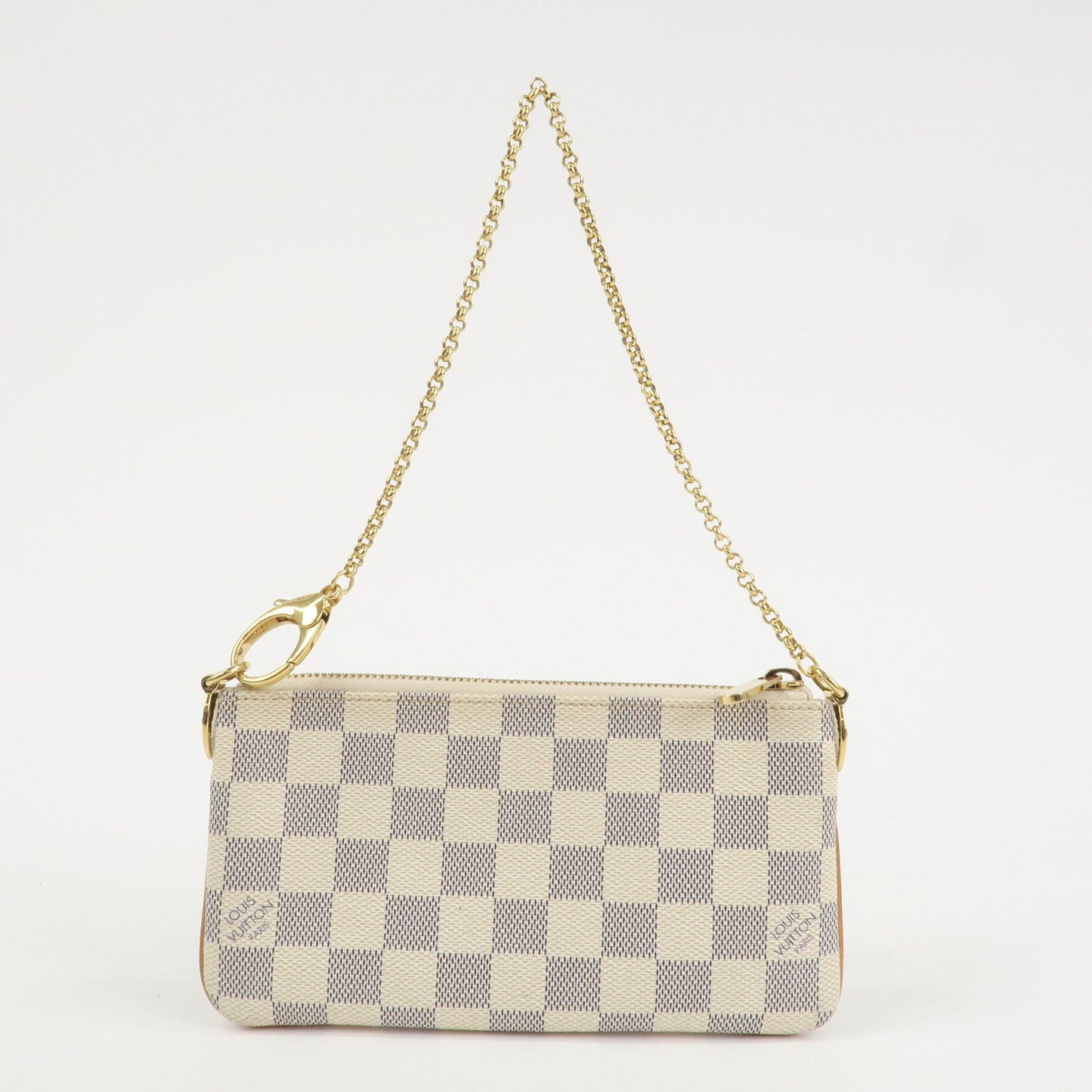 Louis Vuitton Damier Azur Pochette Milla MM Mini Pouch N60027  d