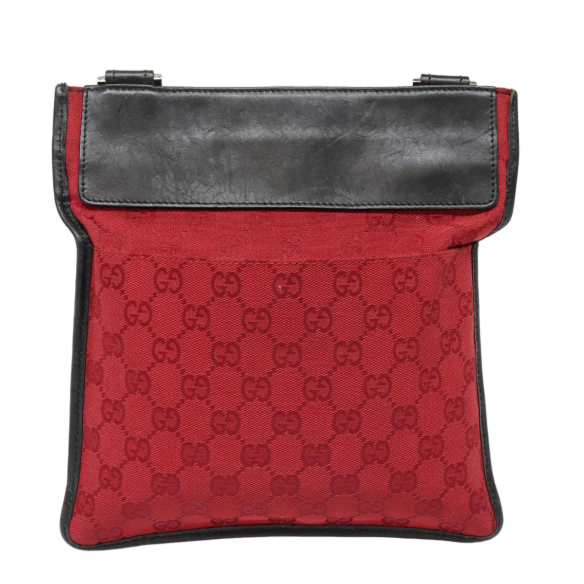 Gucci Red Canvas Shoulder Bag