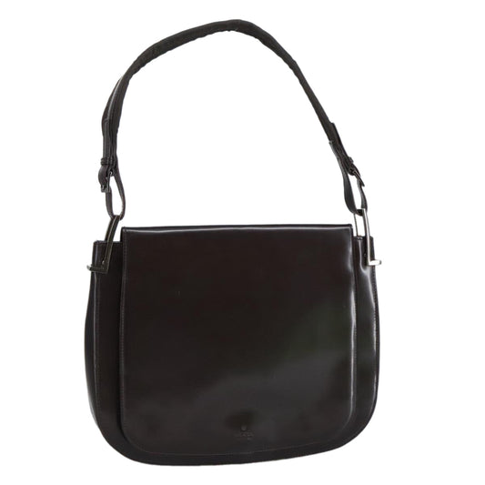 Gucci -- Burgundy Patent Leather Shoulder Bag