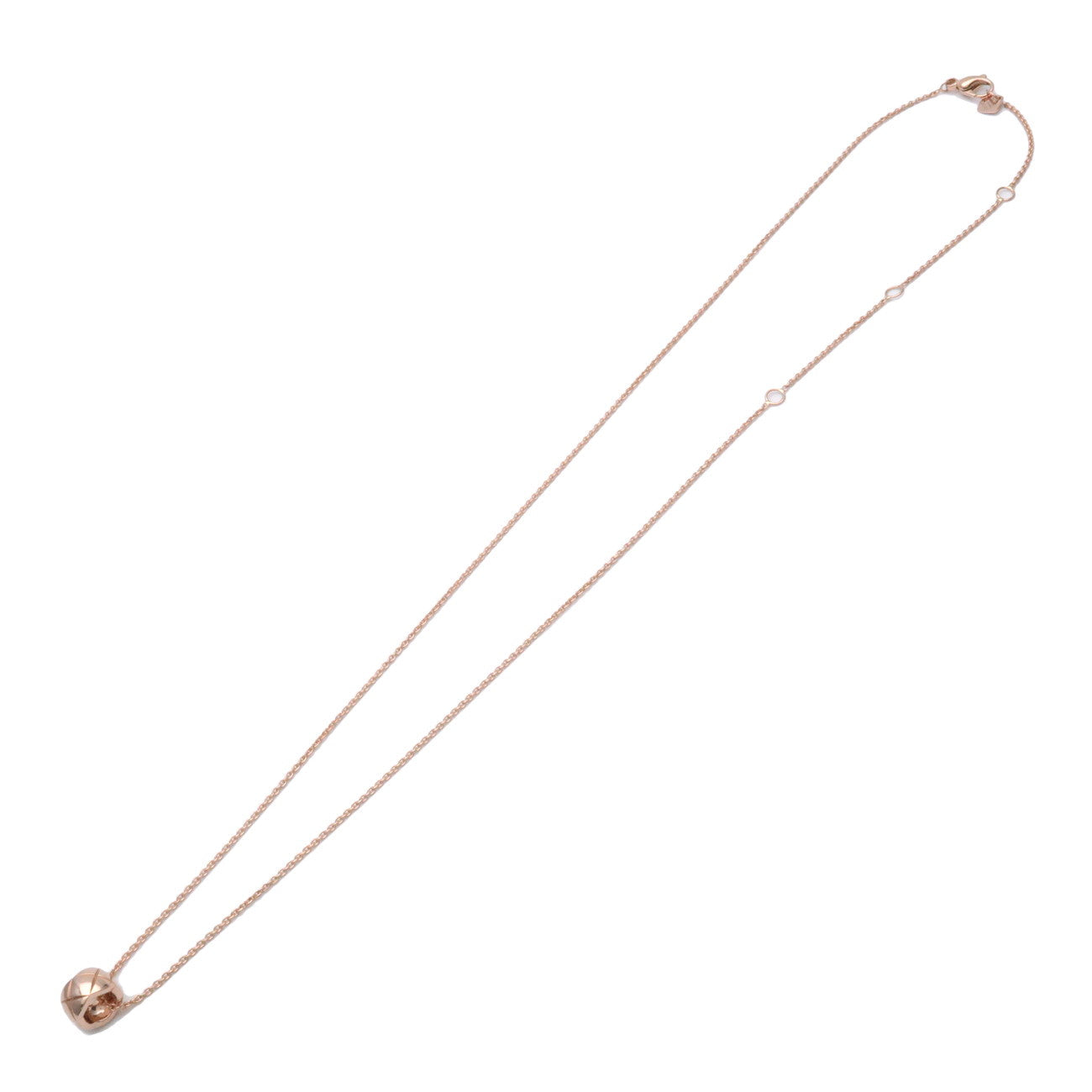 CHANEL COCO Crush Necklace K18PG 750PG Rose Gold J12306