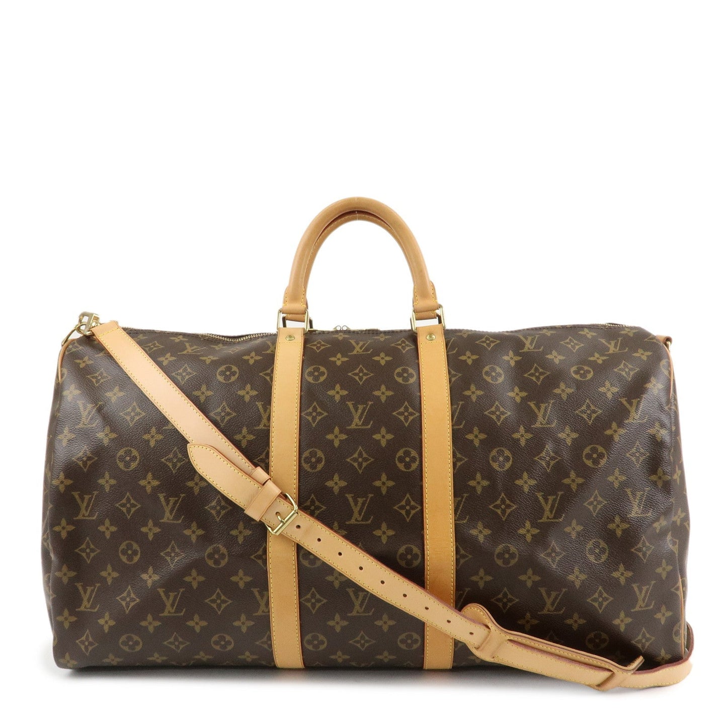 Louis Vuitton Monogram Keep All Bandouliere 55 Bag Brown M41414  d