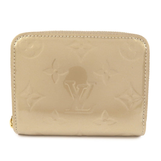 Louis Vuitton Monogram Vernis Round Zippy Coin Purse Beige M91762