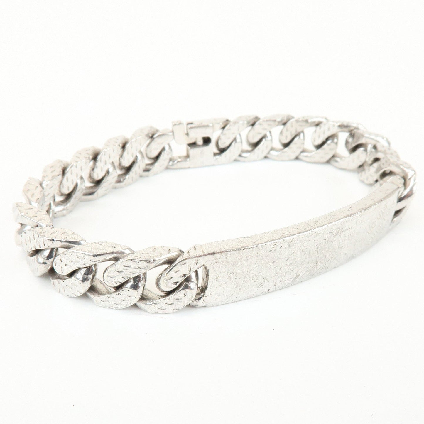 Louis Vuitton Metal Bracelet Montaigne Silver M66119