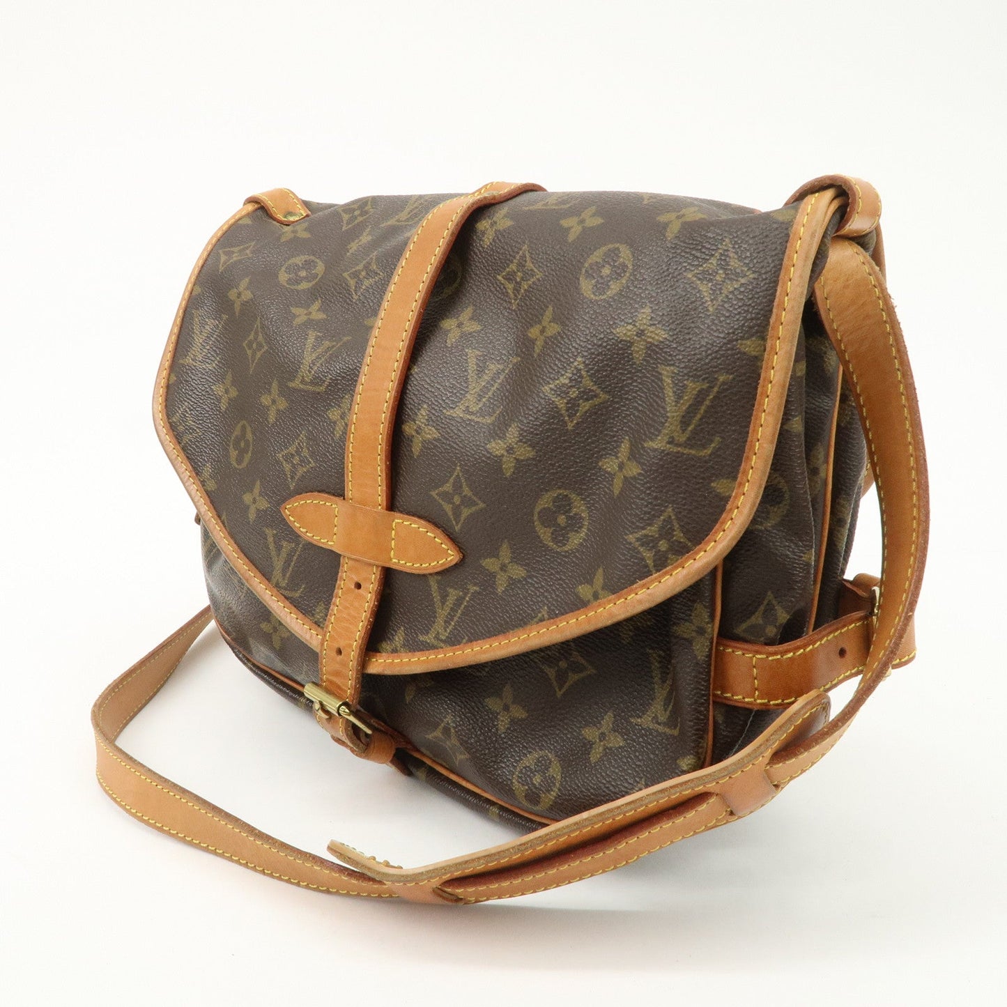 Louis Vuitton Monogram Saumur 30 Shoulder Bag Brown M42256  d