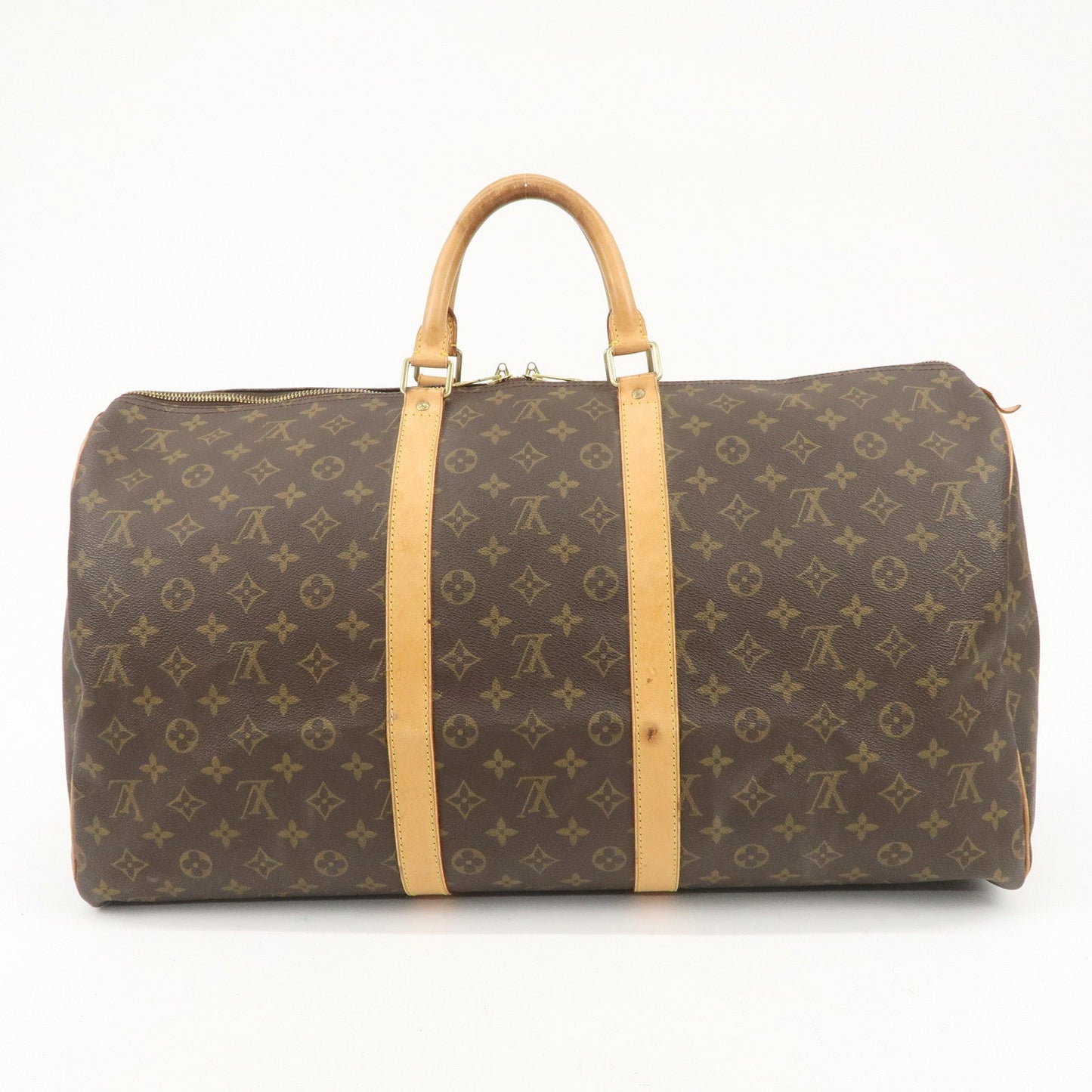 Louis Vuitton Monogram Monogram Keep All 55 Boston Bag Brown M41424  d
