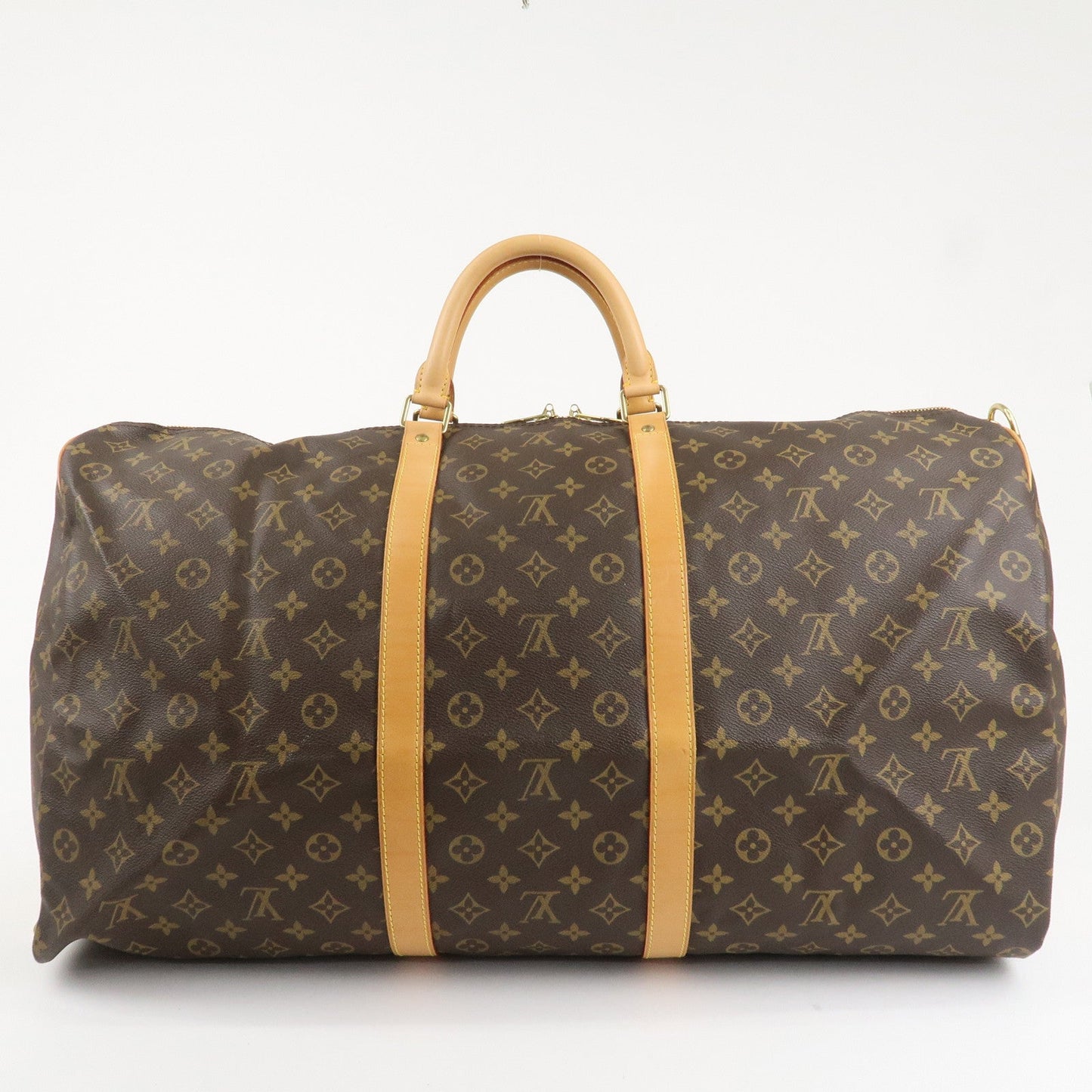 Louis Vuitton Monogram Keep All Bandouliere 60 Bag Brown M41412  d