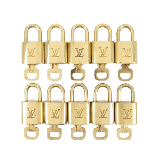 Louis Vuitton Set of 10 Lock & Key Cadena Key Lock  d