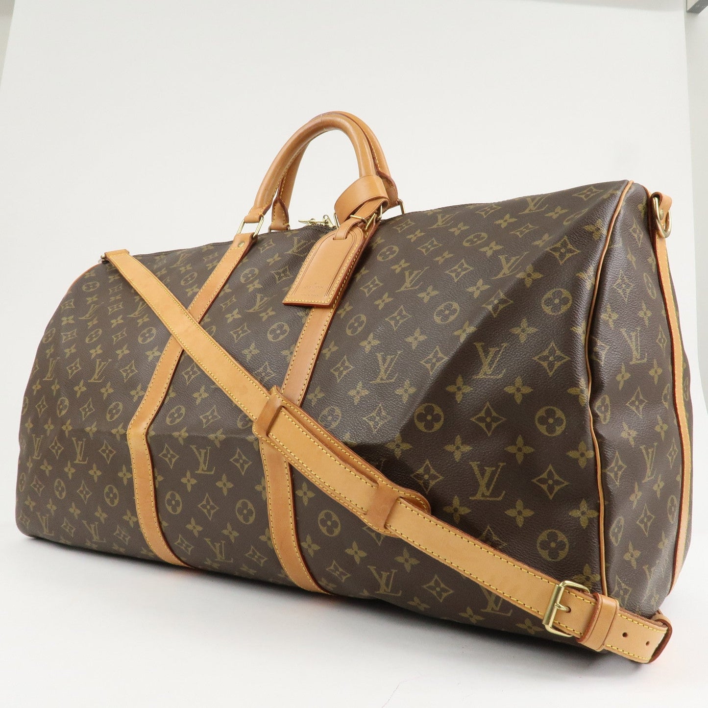 Louis Vuitton Monogram Keep All Bandouliere 60 Boston Bag M41412  d