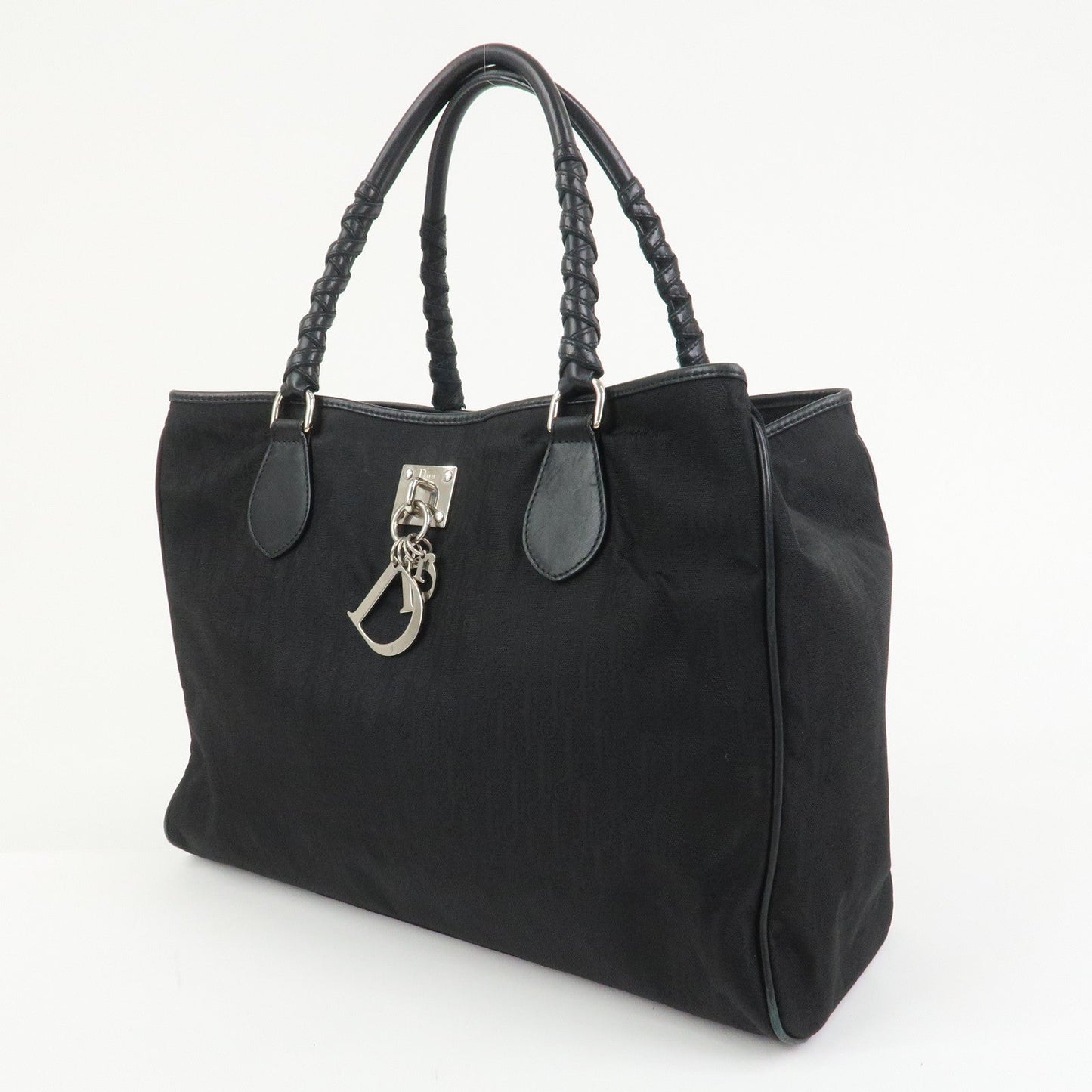 Christian Dior Trotter Nylon Canvas Leather Lovely Shoulder Bag