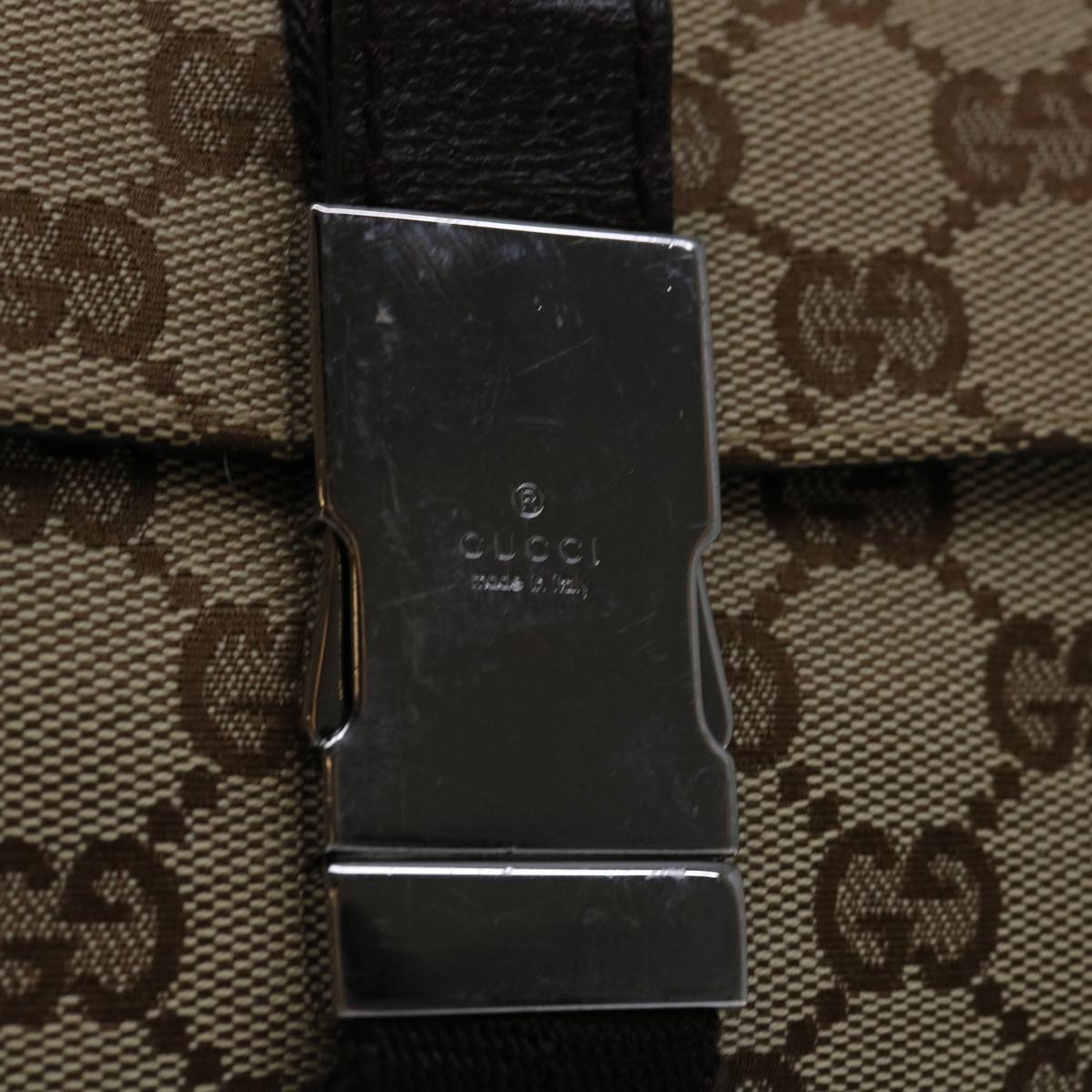 Gucci Gg Canvas Brown Canvas Shoulder Bag ( )