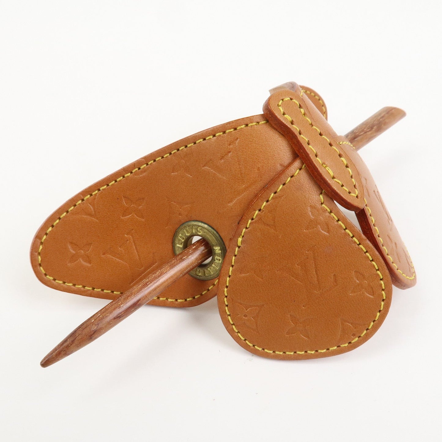 Louis Vuitton Conte de F????es Butterfly Barrette Hairpin Brown M92265