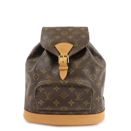 Louis Vuitton Monogram Montsouris MM Back Pack Ruck Sack M51136  d