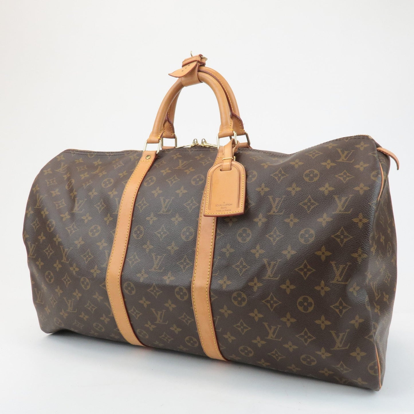 Louis Vuitton Monogram Keep All 55 Boston Bag Travel Bag M41424  d