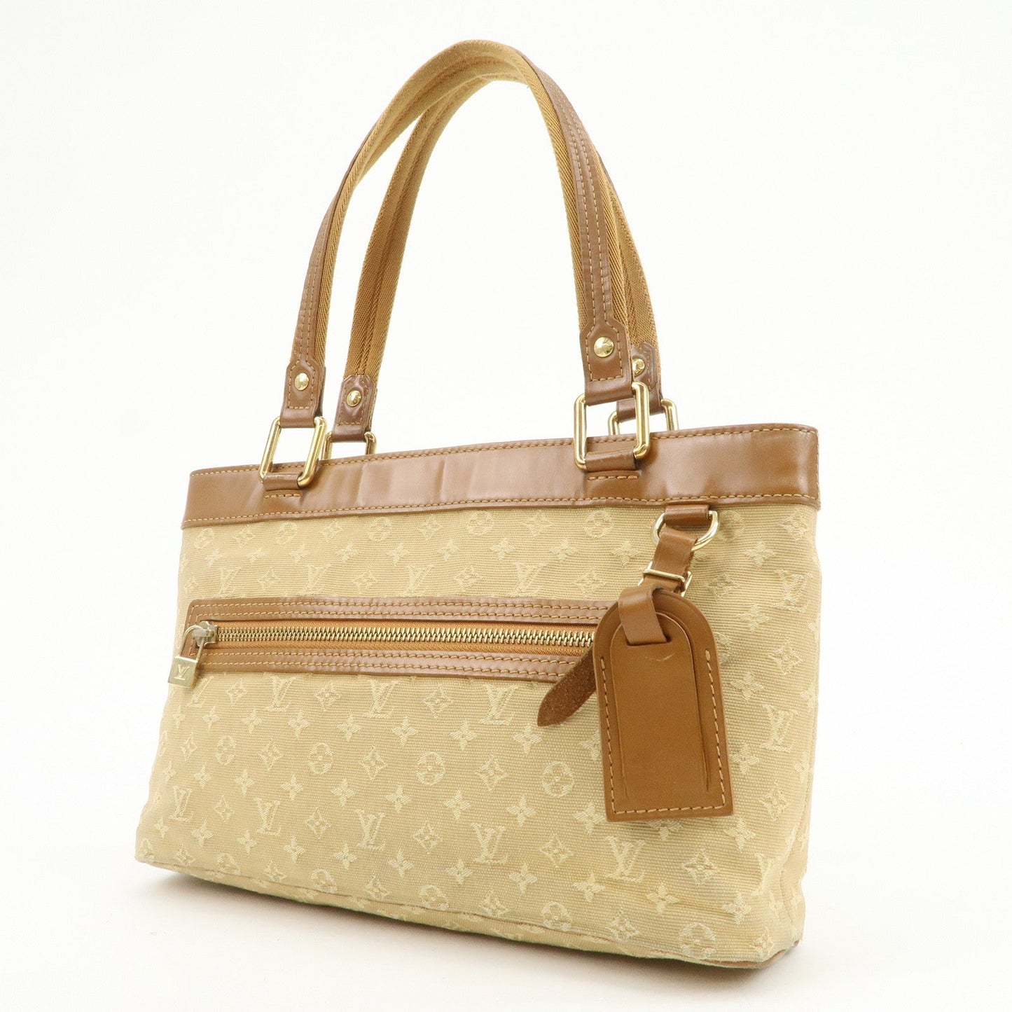 Louis Vuitton Monogram Mini Lucille PM Hand Bag Beige M92684