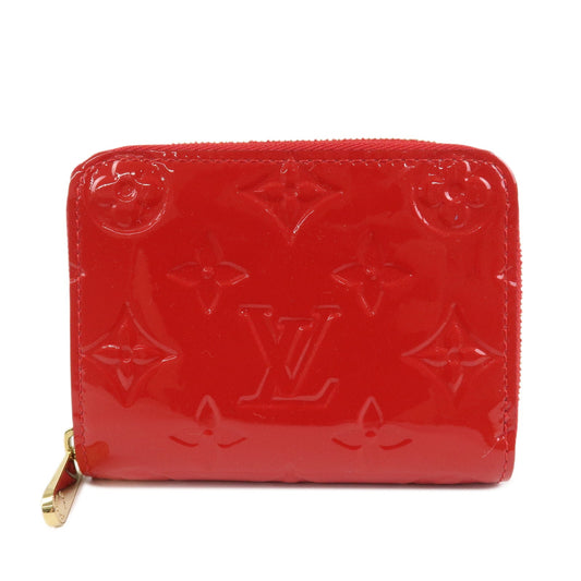Louis Vuitton Vernis Leather Zippy Coin Purse Wallet Cerise M90202