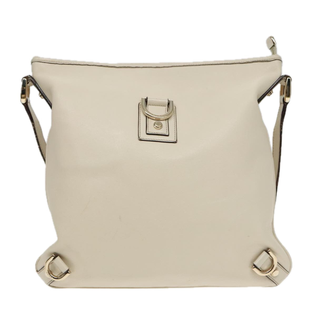 Gucci Abbey Beige Leather Shoulder Bag