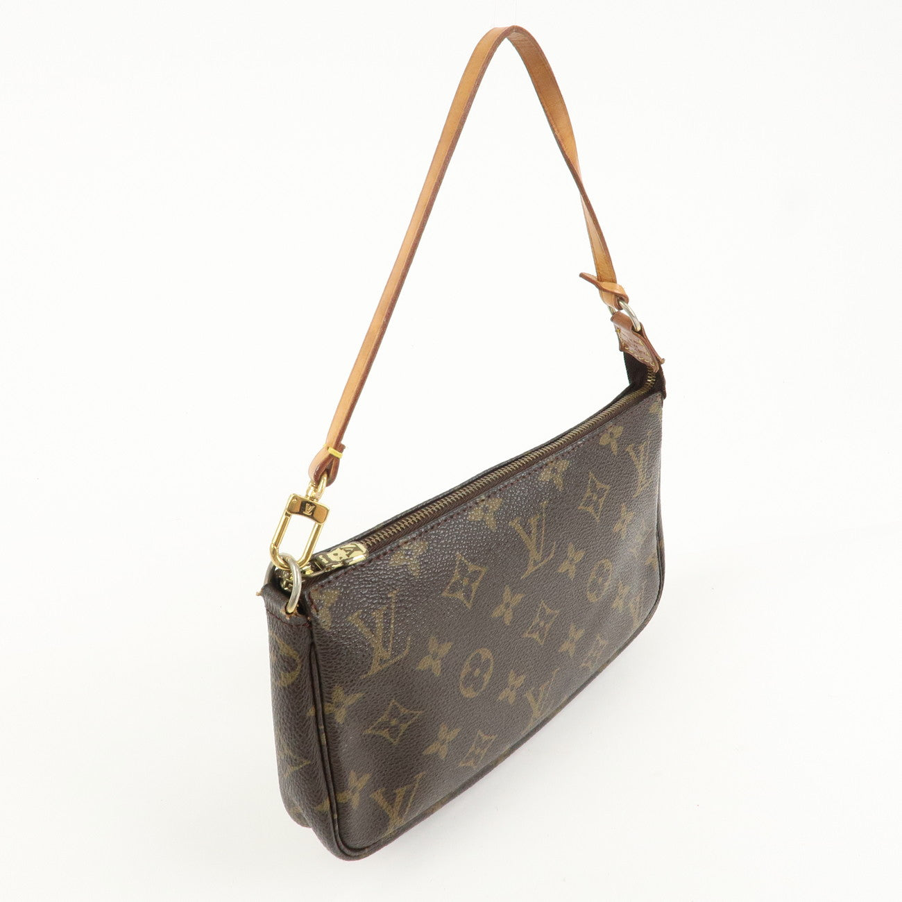 Louis Vuitton Monogram Pochette Accessoires Hand Bag Brown M51980  d