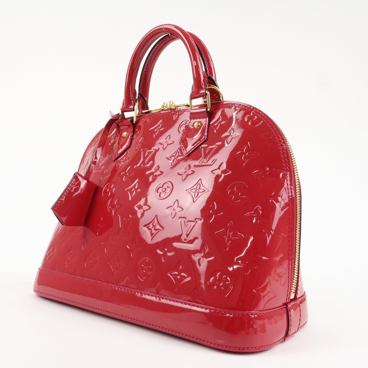 Louis Vuitton Monogram Vernis Alma PM Hand Bag Red M91693  d
