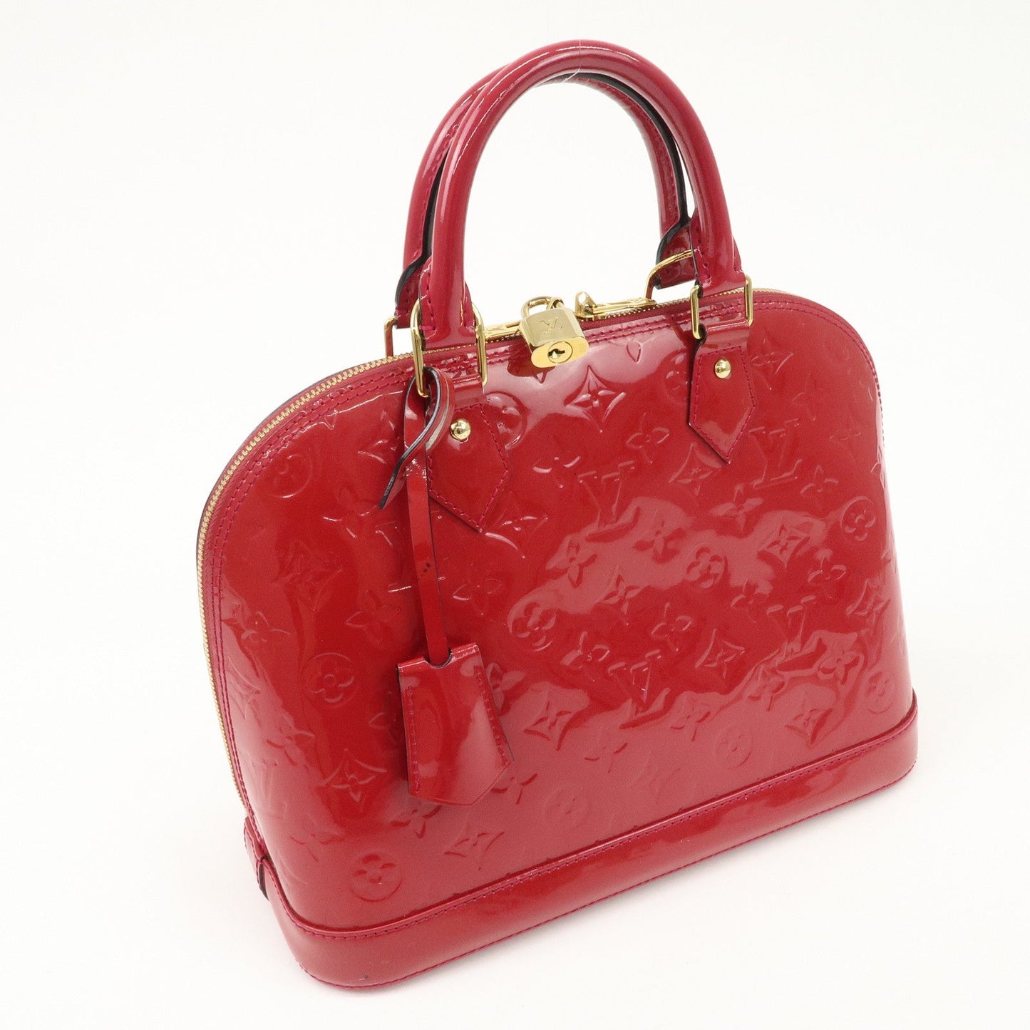Louis Vuitton Monogram Vernis Alma PM Hand Bag Rose Indien M91770  d