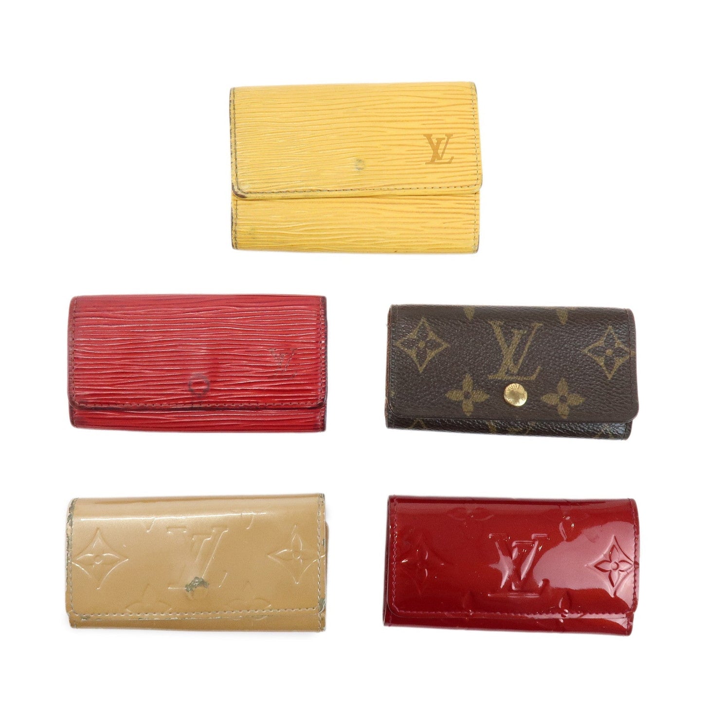 Louis Vuitton Set Of 5 Key Case M62631/M63819/M63827/M91976/M91358
