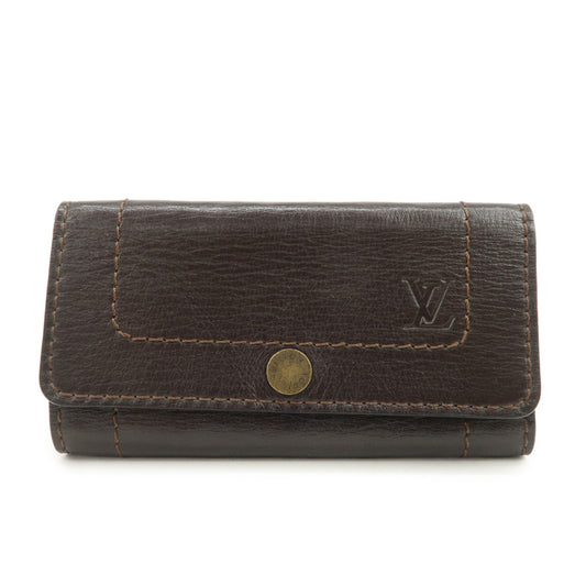 Louis Vuitton Utah Leather Multicles 6 Key Case Cafe M95539