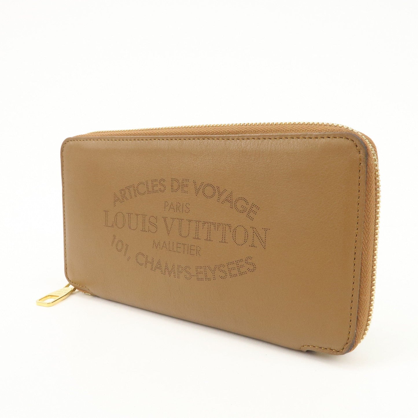 Louis Vuitton Parnassea Portefeuille Leather Round Zippy Wallet ?58209  d