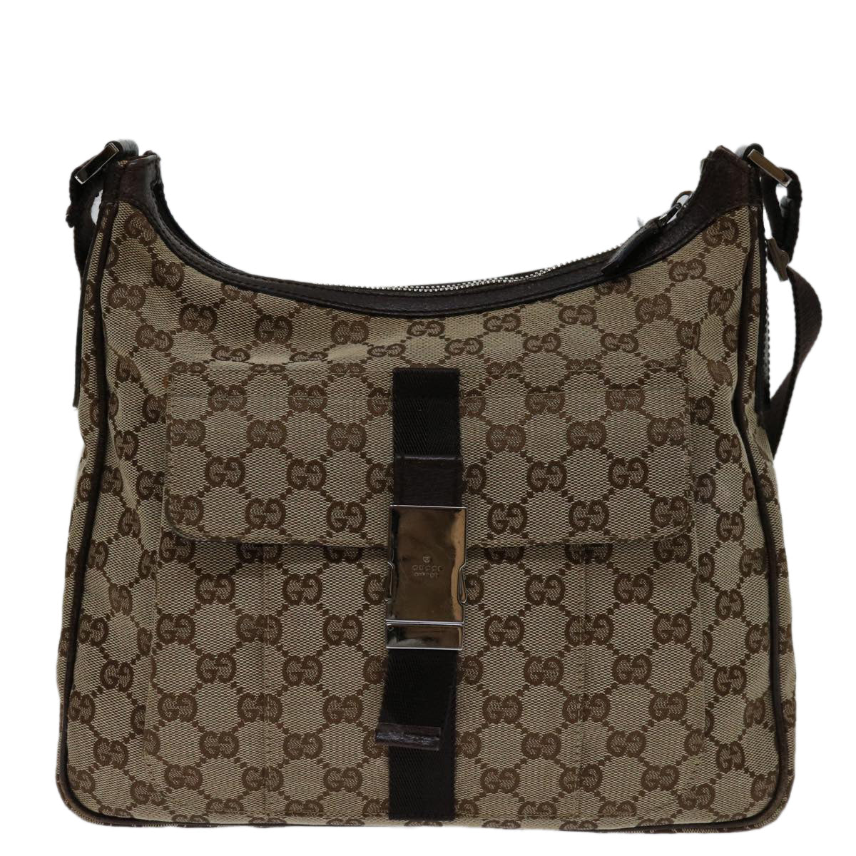 Gucci Gg Canvas Brown Canvas Shoulder Bag ( )