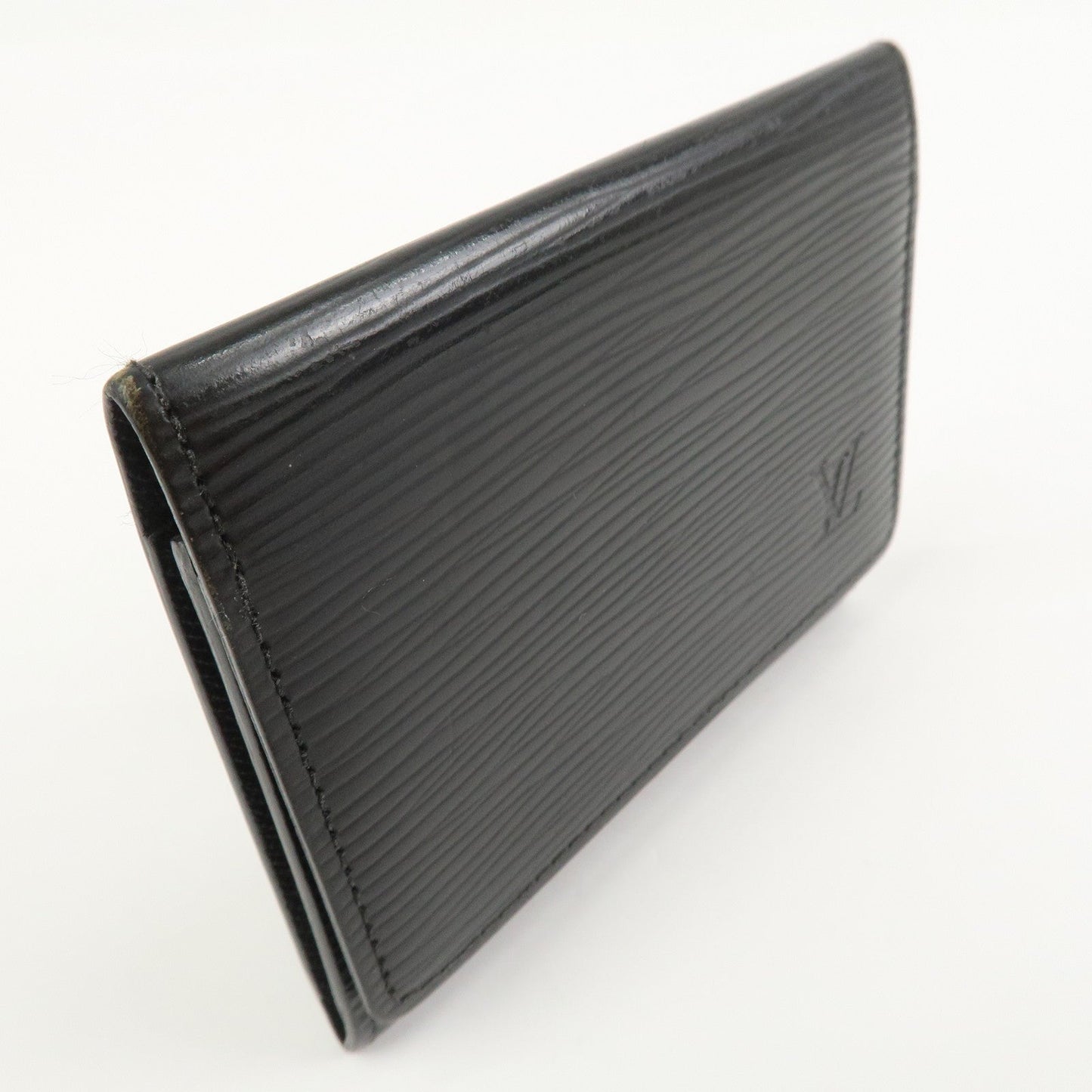 Louis Vuitton Epi Enveloppe Carte de Visite Card Case Noir M56582