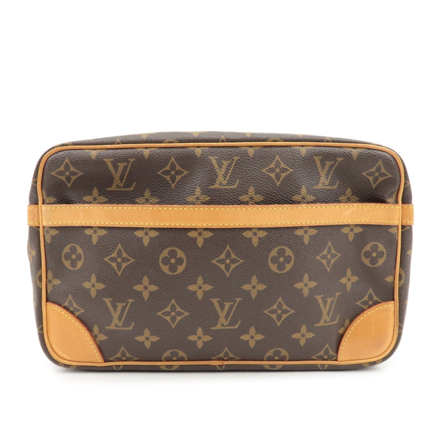 Louis Vuitton Monogram Compiegne 28 Pouch Clutch Bag Brown M51845  d