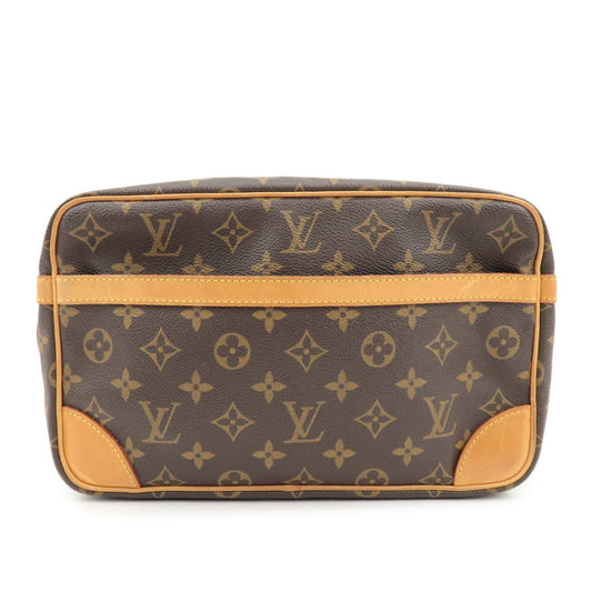 Louis Vuitton Monogram Compiegne 28 Pouch Clutch Bag Brown M51845  d