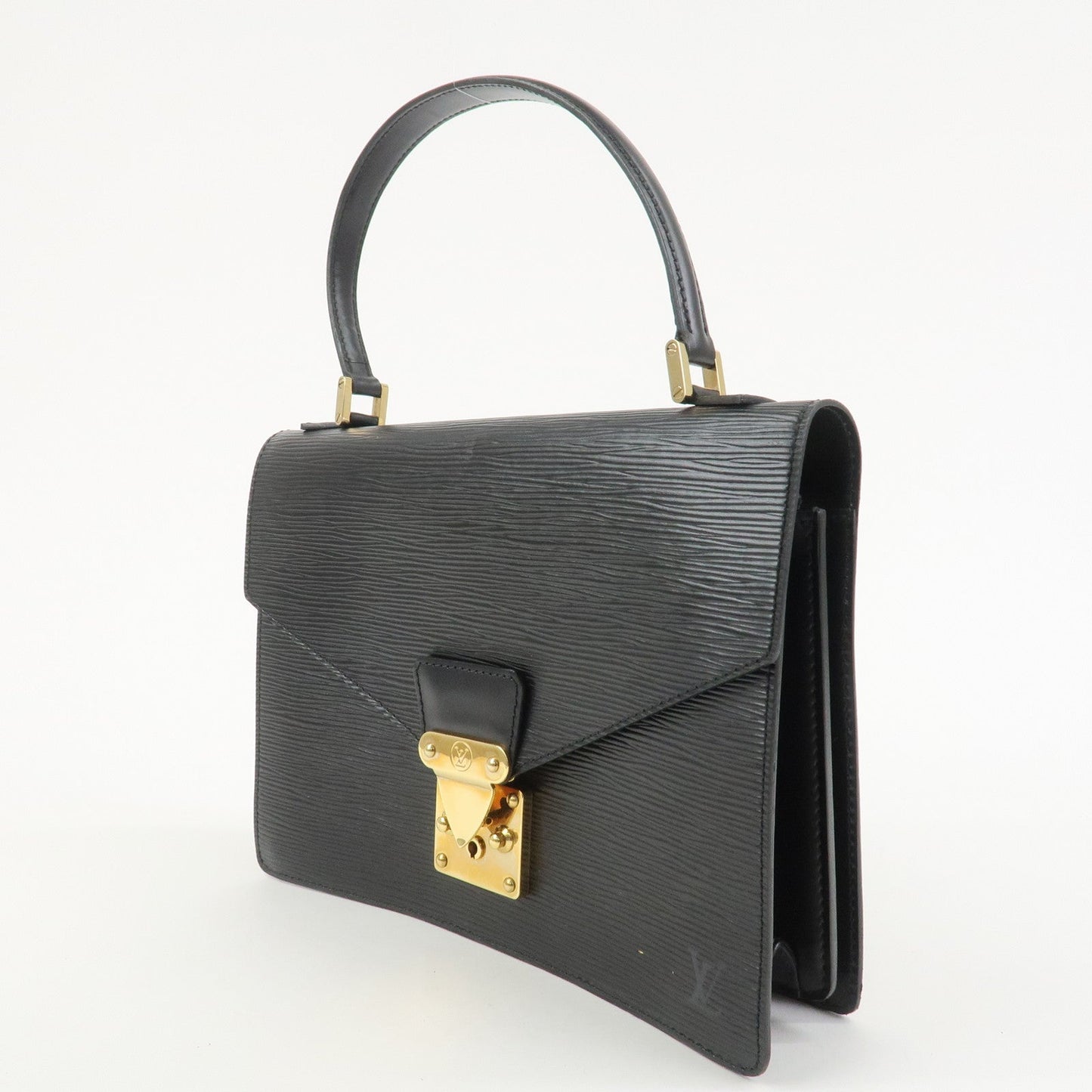 Louis Vuitton Epi Concorde Leather Hand Bag Noir Black M52132