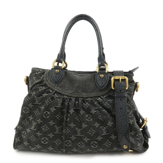 Louis Vuitton Monogram Denim Neo Cabby MM 2Way Bag Noir M95351