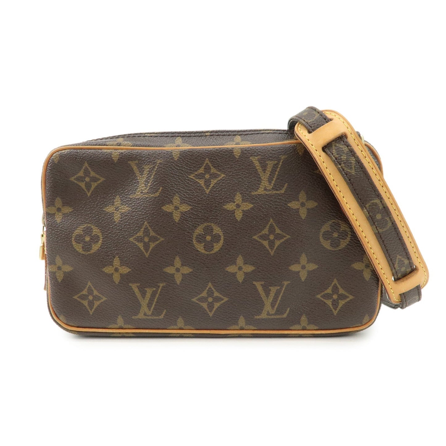 Louis Vuitton Monogram Pochette Marly Bandouliere Bag Brown M51828