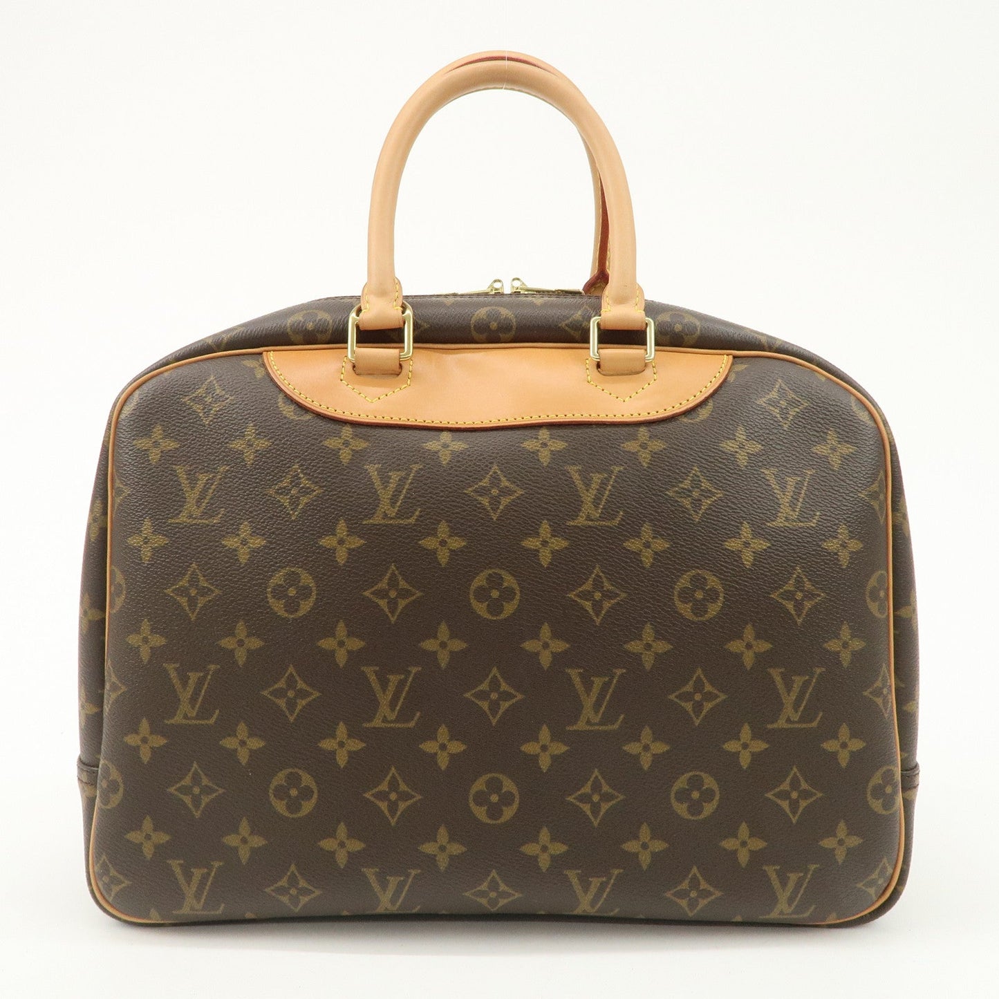 Louis Vuitton Monogram Deauville Hand Bag Brown M47270  d
