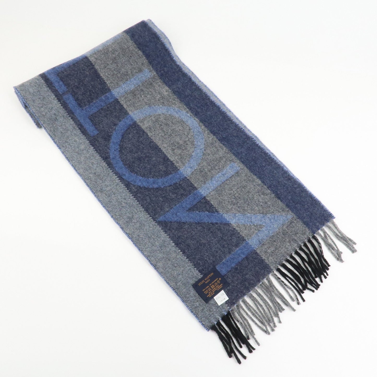 Louis Vuitton LV Horizon Wool Cashmere Scarf Blue M70921